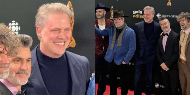 Jean-Francois Breau défile sur le tapis rouge et son look est quelque chose