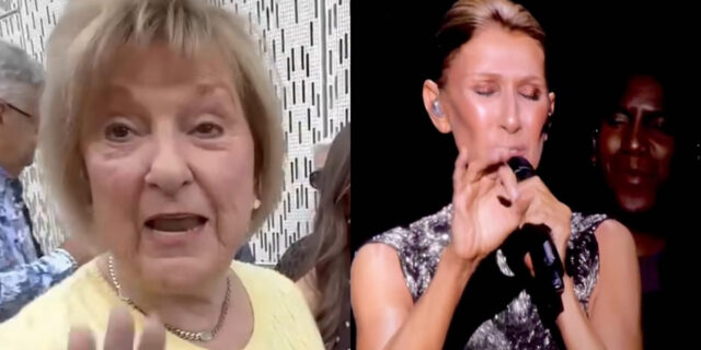 Claudette Dion fond en larmes au concert de sa soeur Céline Spectacle Paris