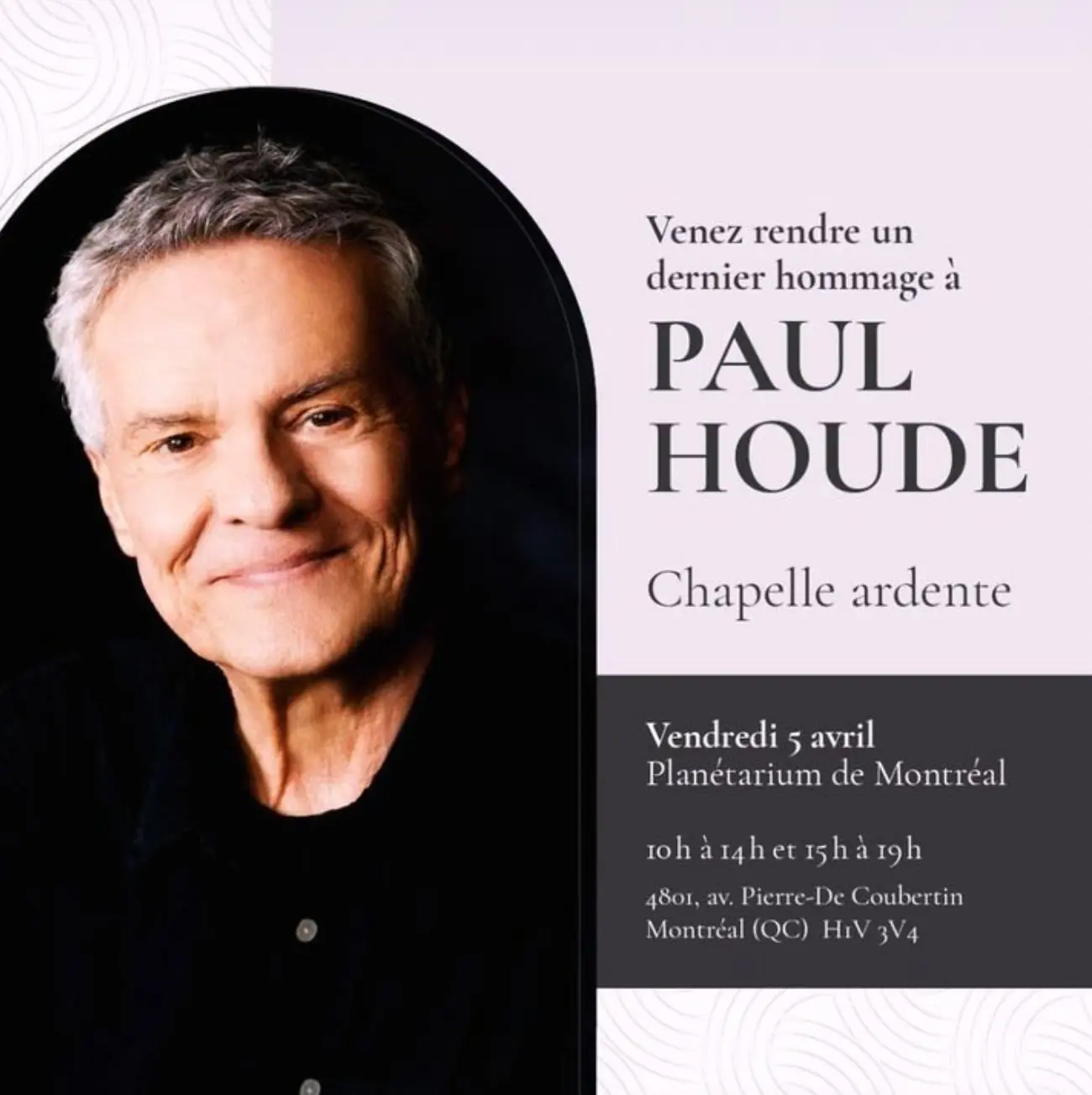paul houde chapelle ardente