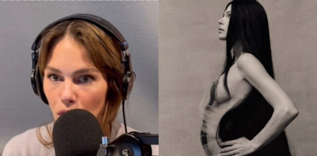 Maripier Morin partage toutes les photos de son photoshoot enceinte dans un kit transparent maripier morin