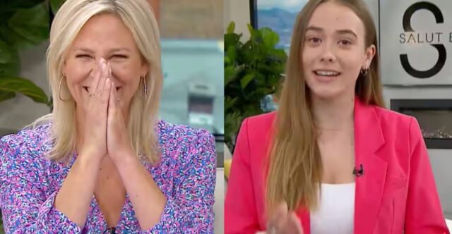 La fille d’Ève-Marie Lortie arrive pendant sa première à Salut Bonjour et la maman est émue eve-marie lortie fille corinne