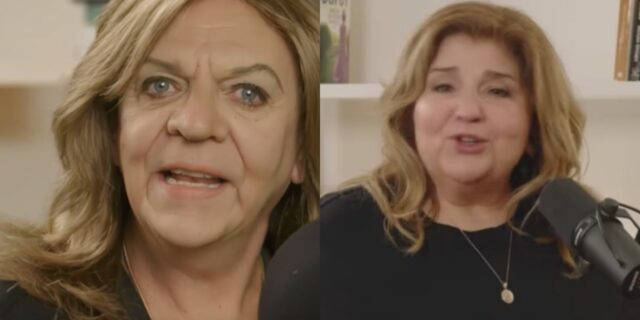 Marc Labrèche se transforme en Marie-Claude Barrette et la ressemblance est étonnante