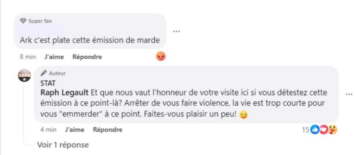 commentaire haineux stat