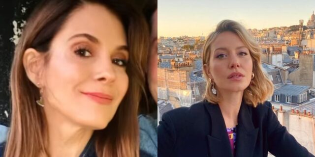 Julie Perreault prend la pose avec une comédienne connue