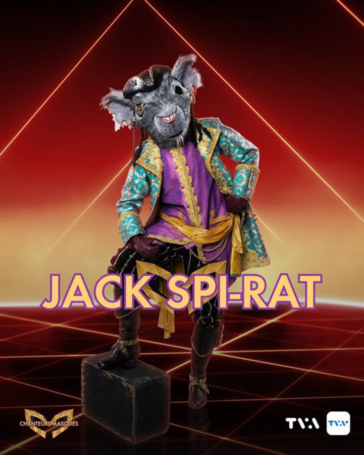 personnage jack spi-rat chanteurs masques