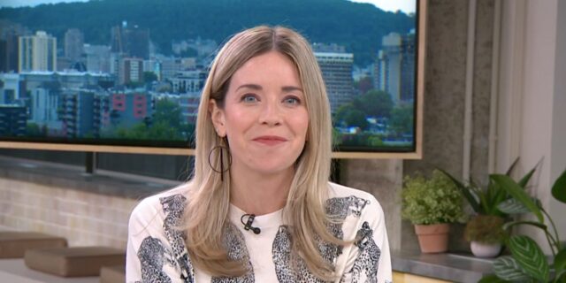 Sabrina Cournoyer de Salut Bonjour passe chez le coiffeur et montre le résultat