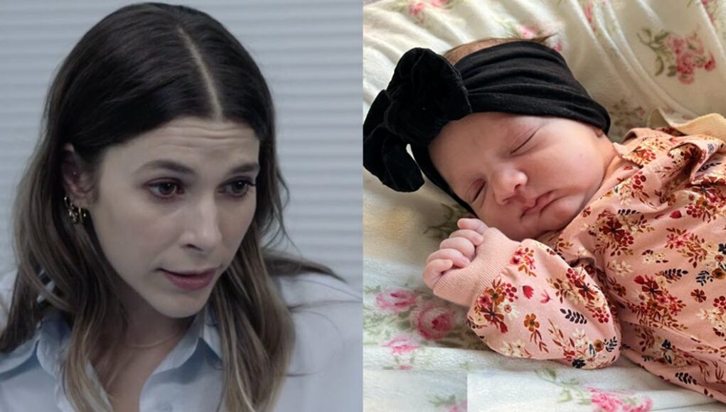 delphine stat et bébé