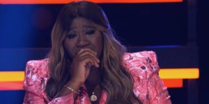 m&eacute;lissa b&eacute;dard chanteurs masqu&eacute;s larmes