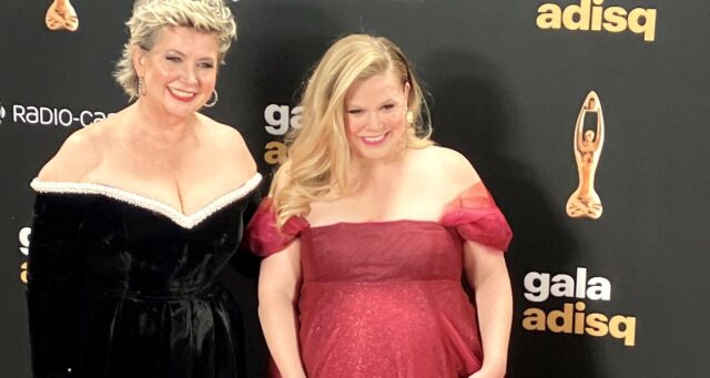 Nathalie Simard fait une rare apparition sur le tapis rouge avec sa fille enceinte