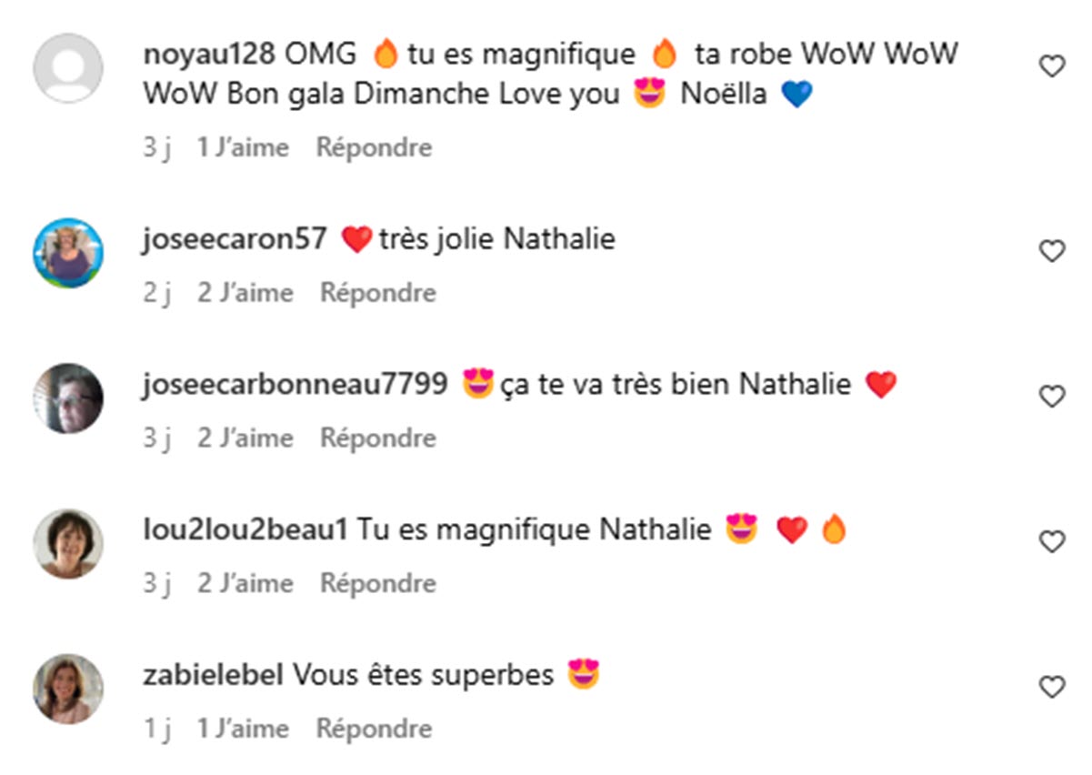 nathalie simard robe adisq commentaires