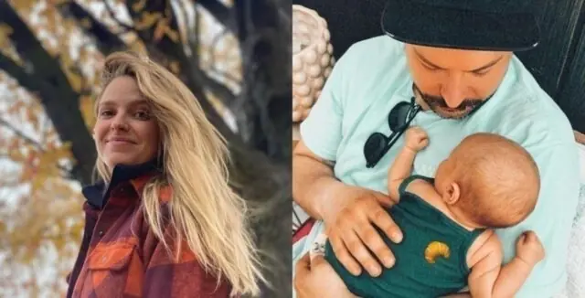 Marc-André Grondin partage de rares images de son bébé et ça fait réagir Sarah jeanne Labrosse Marc-Andree Grondin bebe