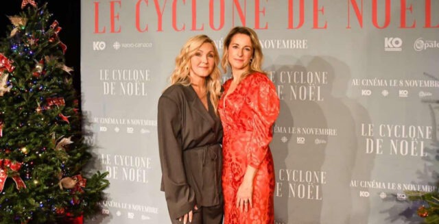 Véronique Cloutier publie des images de la fin des tourages de son émission avec une autre actrice connue veronique-cloutier-christine-beaulieu-le-cyclone-de-noel