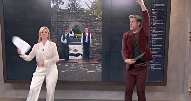 La dernière de Salut Bonjour avant les fêtes prend une tournure inattendue avec Ève-Marie Lortie et Mathieu Roy