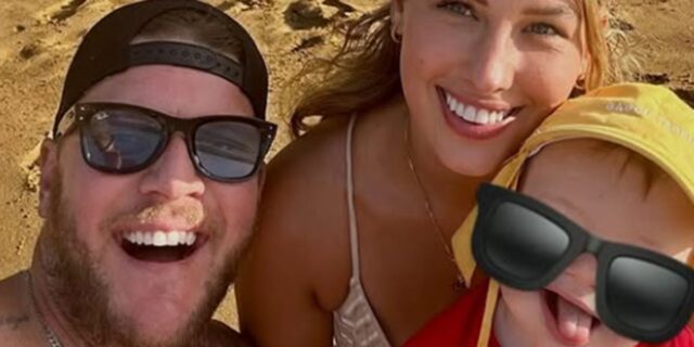 La blonde de Mathieu Baron publie une rare photo de famille en vacances mathieu baron famille 2