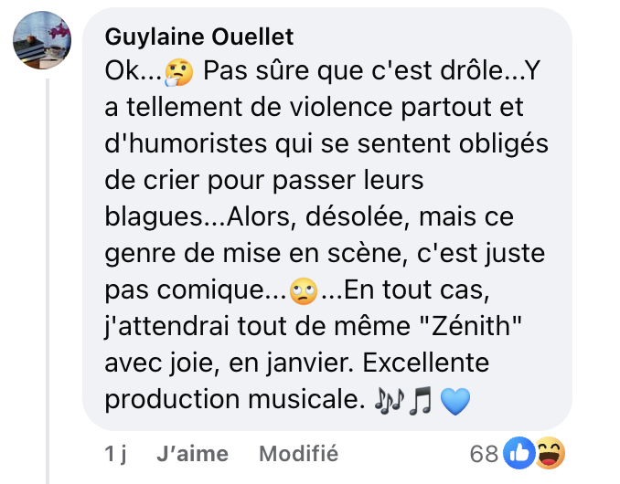 Zénith-véronique-cloutier-chloée-deblois-commentaires