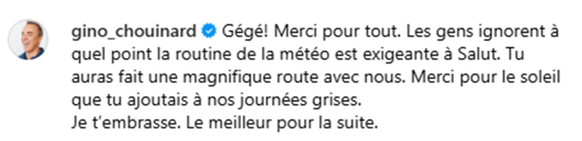 géraldine lamarche réaction gino chouinard