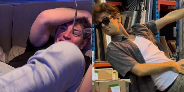 C’est la blonde de Sébastien Delorme qui a filmé la réaction au Bye Bye réaction sébastien delorme parodie bye bye