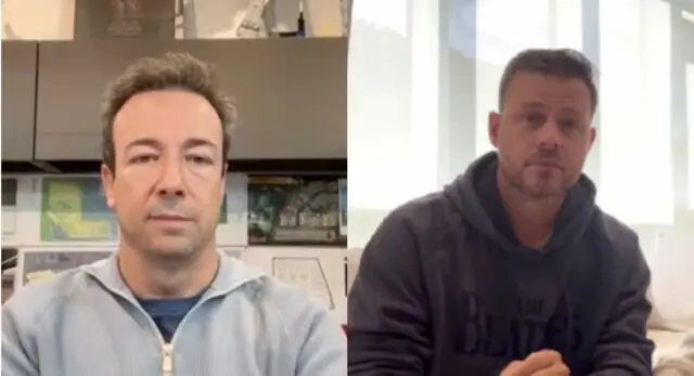Luc Poirier ramasse solidement Louis Morissette pour une raison précise