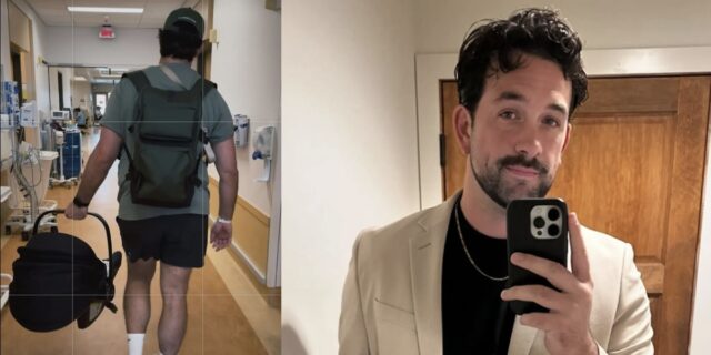 Quelques heures après l’accouchement, Félix-Antoine Tremblay donne des nouvelles de son bébé