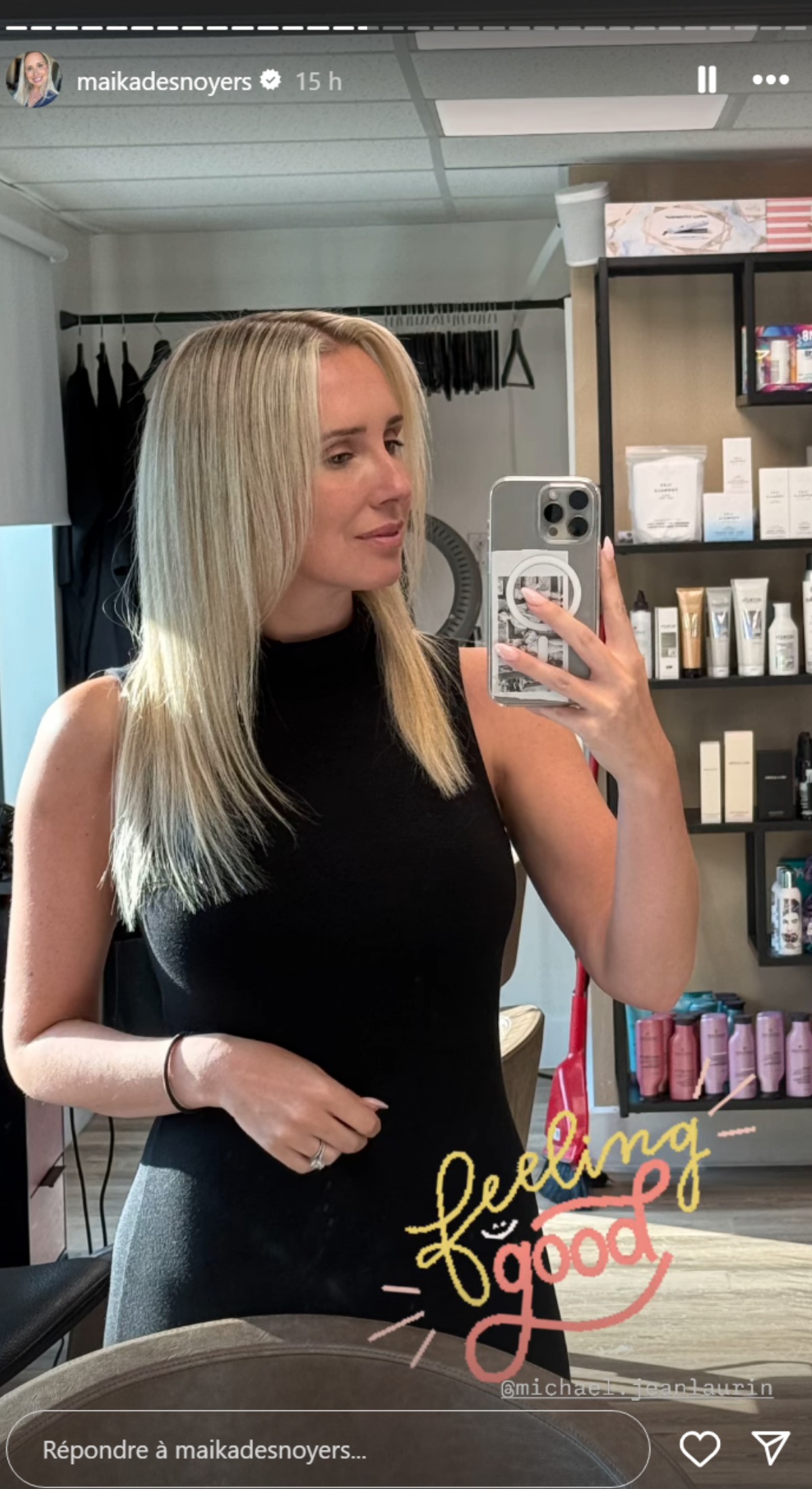 Maïka Desnoyers-cheveux-après-selfie