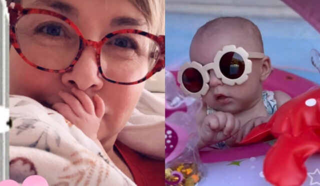 Voici 13 photos de Maélyse, la petite fille de Nathalie Simard, depuis sa naissance Nathalie Simard-petite fille-amour