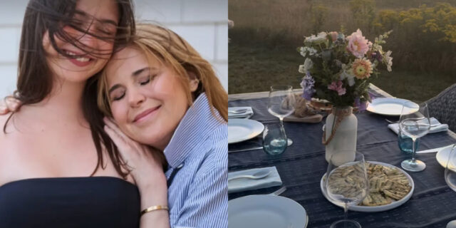 Julie Snyder montre son gâteau de fête pour ses 58 ans