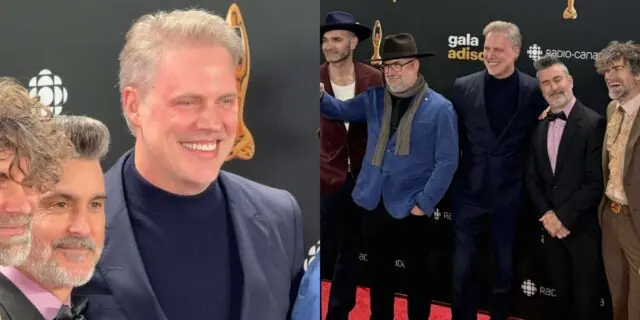 Jean-Francois Breau défile sur le tapis rouge et son look est quelque chose