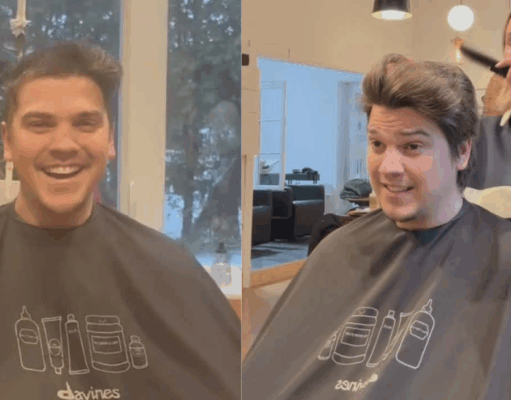 Ludovick Bourgeois partage toutes les photos de sa nouvelle coupe de cheveux pour 2026