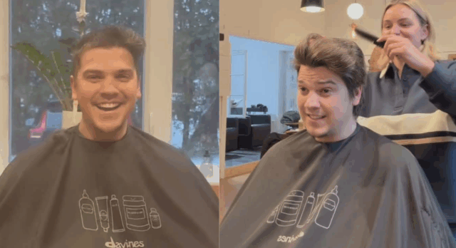 Ludovick Bourgeois partage toutes les photos de sa nouvelle coupe de cheveux pour 2026