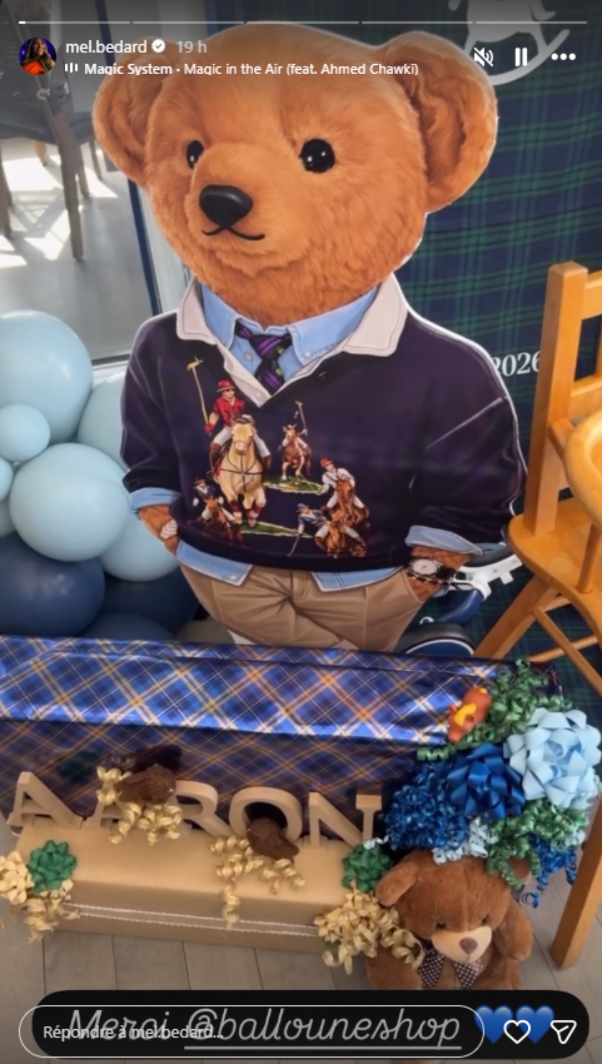 Melissa Bedard F&ecirc;te Aaron