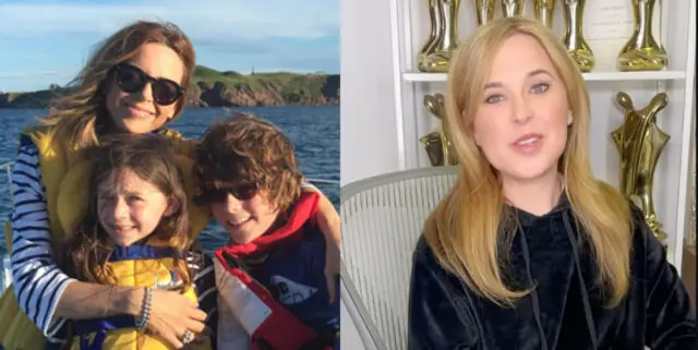 Julie Snyder publie une rare photo avec ses deux enfants