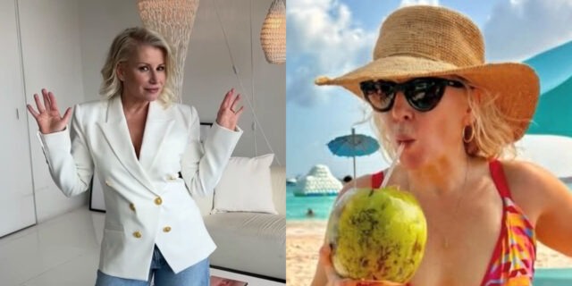 Cathy Gauthier prend la pose en maillot de bain