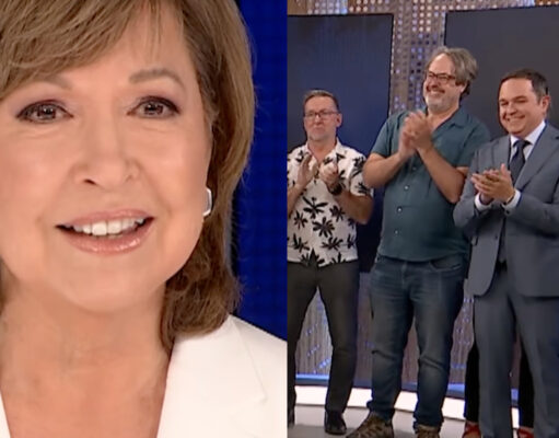 Céline Galipeau est émotive après son dernier bulletin en ondes