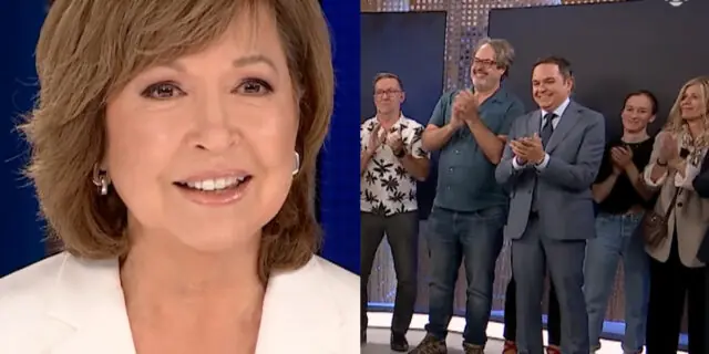 Céline Galipeau est émotive après son dernier bulletin en ondes