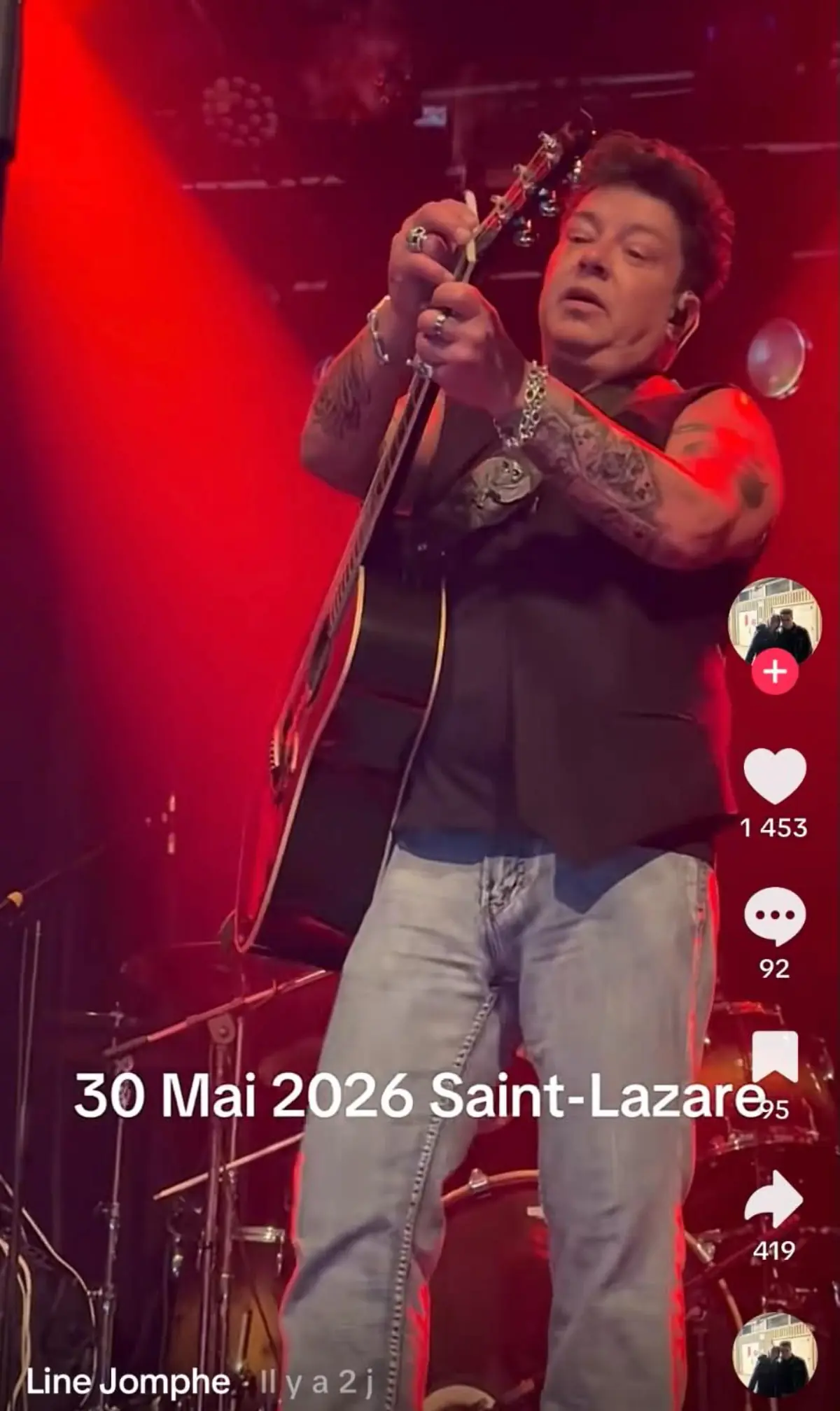 Cigarette sur scène 30 mai