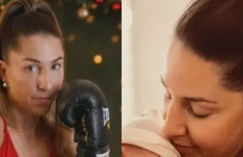 La boxeuse Kim Clavel a accouché et publie les photos de son premier enfant