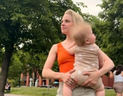 Sarah-Jeanne Labrosse partage une nouvelle vidéo avec son bébé Bébé Charlot