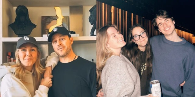 Véronique Cloutier et Louis Morrissette posent avec leurs 3 enfants sur la Une de magazine
