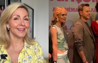 Véronique Cloutier fait réagir avec son look à la première de Louis Morissette