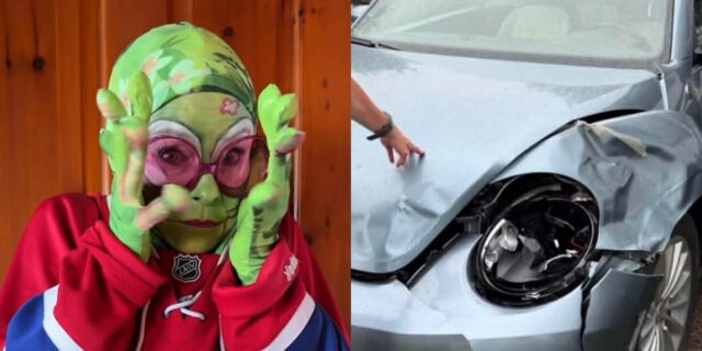 Annie Brocoli subit un grave accident de voiture Accident coccinelle