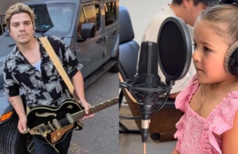 Ludovick Bourgeois chante avec sa fille et partage la vidéo Fille Cali