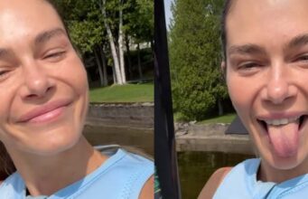 Maripier Morin montre son activité aquatique en famille pendant les vacances