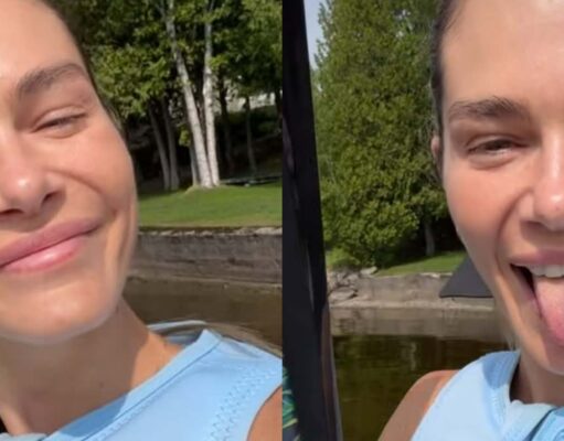Maripier Morin montre son activité aquatique en famille pendant les vacances