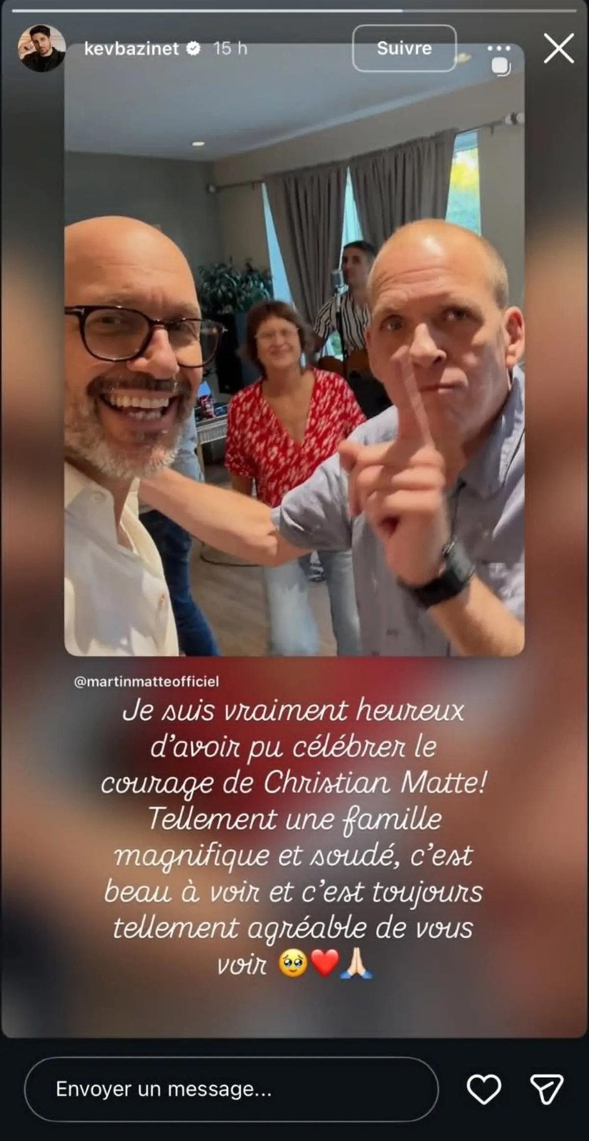 40 ans accident frère Martin Matte