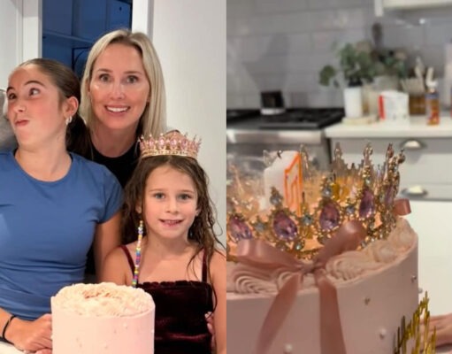 Maïka Desnoyers célèbre la fête de sa fille et montre le gâteau 7 ans livia