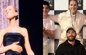 Céline Dion partage une photo avec ses 3 fils pendant son grand retour à Paris