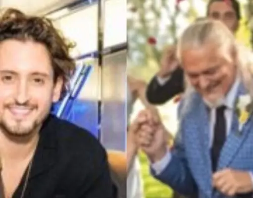 Lou-Pascal Tremblay pose avec Normand D’Amour à son mariage et fait réagir