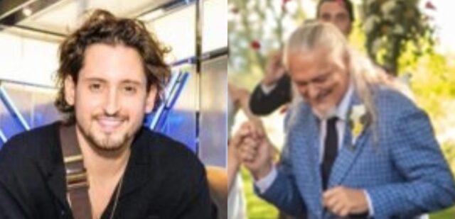 Lou-Pascal Tremblay pose avec Normand D’Amour à son mariage et fait réagir