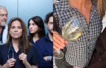 Ces acteurs de STAT prennent la pose pendant le tapis rouge Rentrée radio canada
