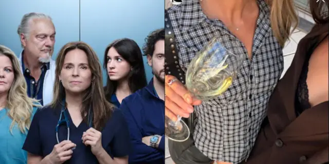 Ces acteurs de STAT prennent la pose pendant le tapis rouge Rentrée radio canada
